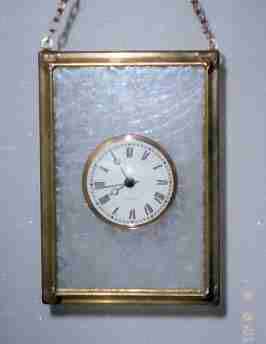 Clock In Glass - Custom Stained Glass Design