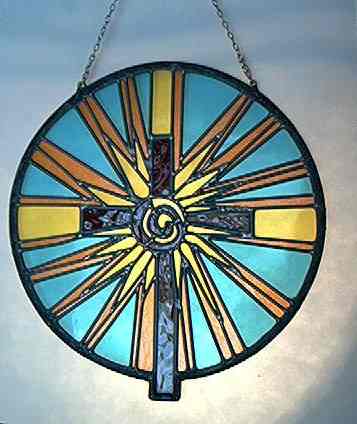 Custom Stained Glass Design - Easter Cross