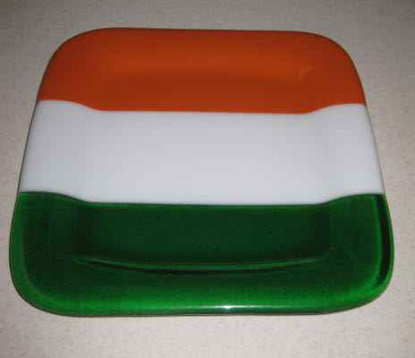 Custom Plate in Irish Colors