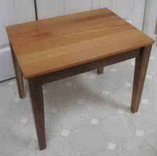 Small Table with Rescued Heart Pine Top