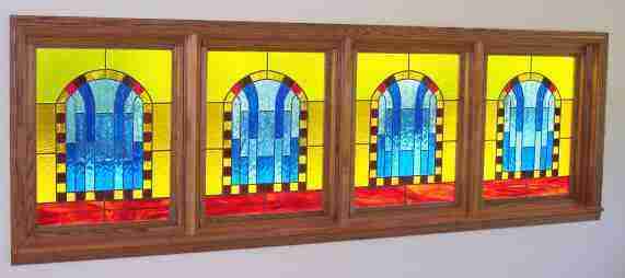 Arched Window Panels - 3 ft by 10 ft