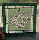 Custom Stained Glass Celtic Knot Panel