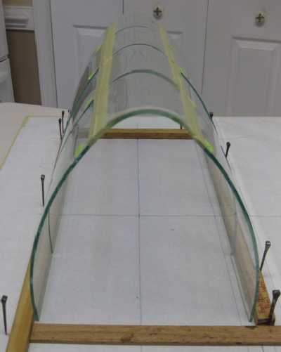 Curved Clear Roof - End View
