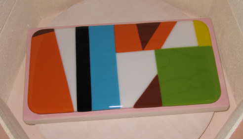 Crazy Colors blank in kiln