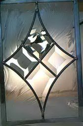 Custom Stained Glass - Bevel Cluster Door Inserts