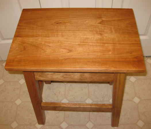 Custom Cherry Stool - Top