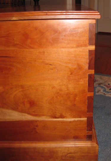 Cherry Chest Dovetails