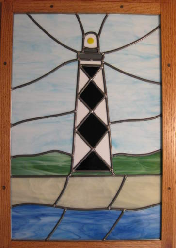 Custom Stained Glas - Cape Lookout Lighthouse