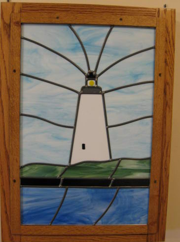 Custom Stained Glas - Ocracoke Island Lighthouse