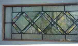 Custom Stained Glass Transom Molding