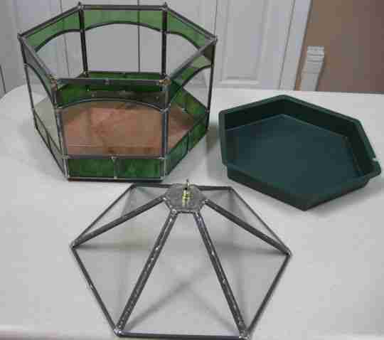 Stained Glass - Hexagonal Terrarium parts