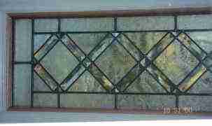 Custom Stained Glass - Half a Bathroom WIndow