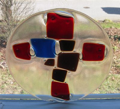 Mosaic Cross in Window