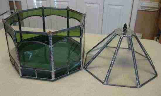 Stained Glass - Octagonal Terrarium parts