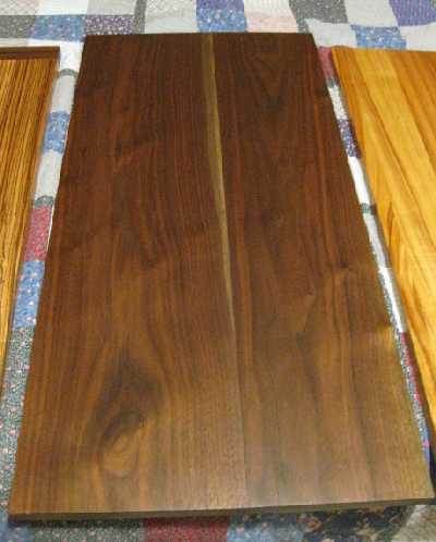 American Walnut Wine Rack top